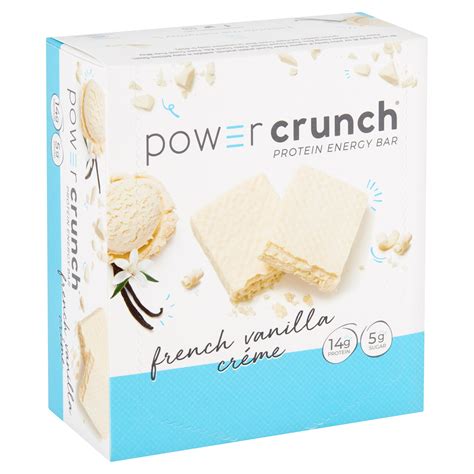 Power Crunch Original Protein Energy Bar French Vanilla Creme, 1.4 oz, 12 count – Walmart ...