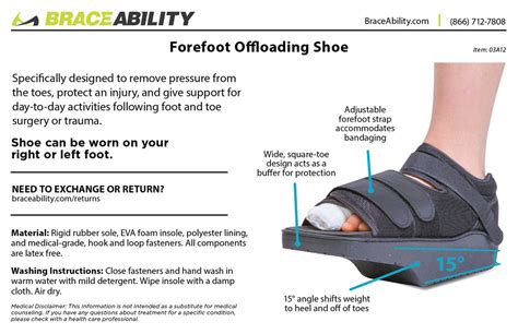 Post-Op Forefoot Off-Loading Shoe | Non-Weight Bearing Heel Boot