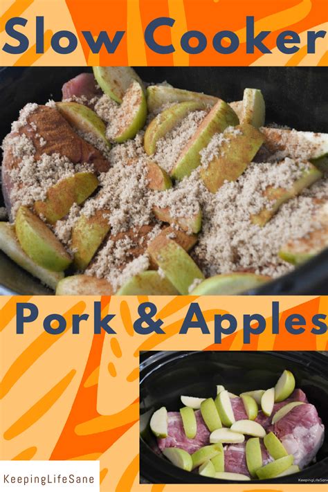 Easy Slow Cooker Pork Roast with Apples Recipe - Keeping Life Sane