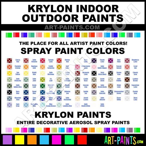 Krylon Paint Color Chart (2022)