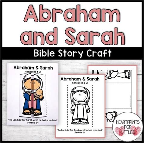 Abraham and Sarah Bible Craft for Kids, Birth of Baby Isaac, Sunday School Craft, Homeschool - Etsy