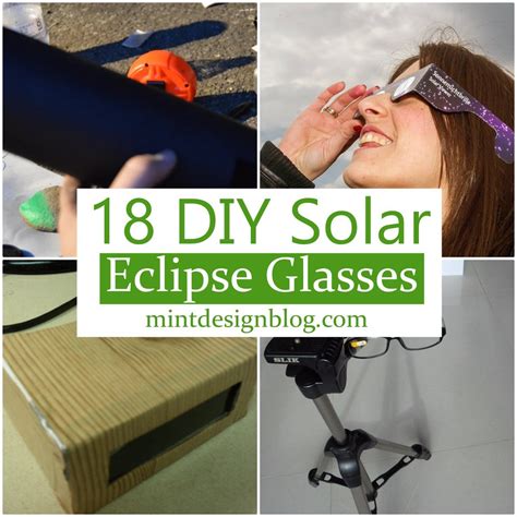 18 DIY Solar Eclipse Glasses For Safe Sight - Mint Design Blog