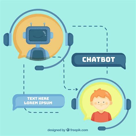 Free Vector | Chatbot concept background in flat style