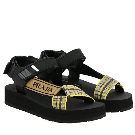 PRADA: Nomad sandal with multi-strap buckles | Flat Sandals Prada Women ...