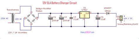 12V SLA Battery Charger Circuit