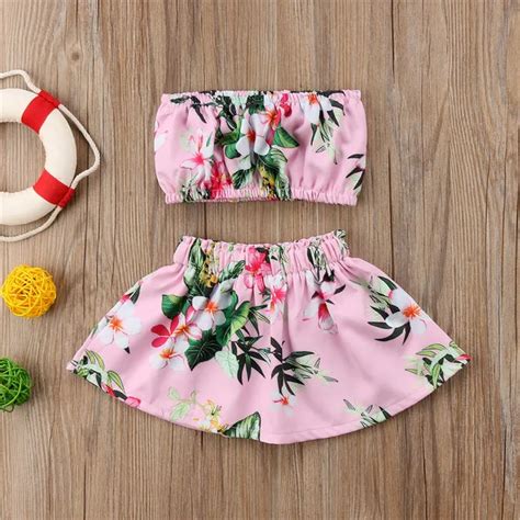 Summer Children Clothing 2018 New Newborn Baby Girls Tube Tops+Tutu Skirt 2pcs Fashion Hot Kids ...