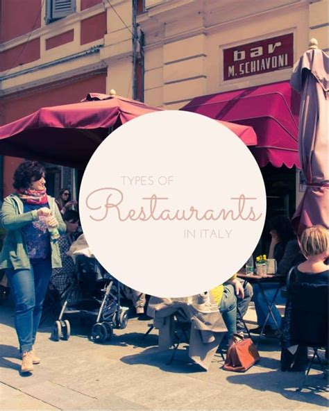 Guide to Types of Restaurants in Italy - Bacon is Magic