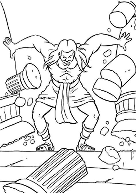 Samson Bible Coloring Pages at GetDrawings | Free download