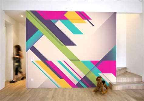 Geometric Wall Mural Diy - Mural Wall