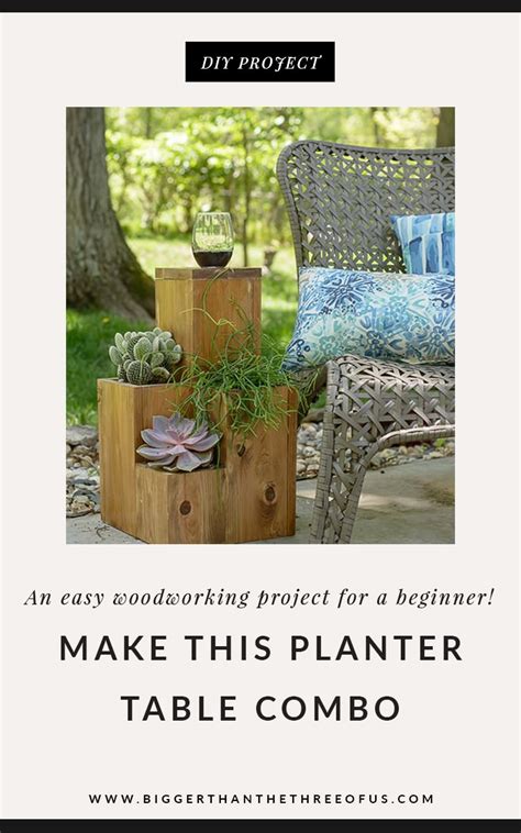 DIY Table Planter - Bigger Than the Three of Us