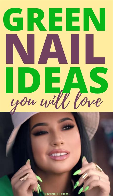 Green nails design are lovely regardless of the shade used. Also, green nails color fit any ...