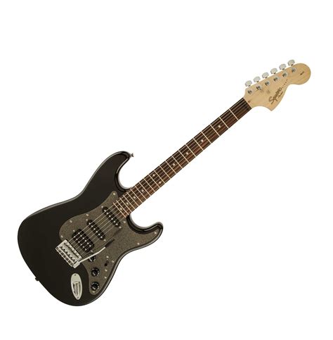 Fender Squier Affinity Series Stratocaster Electric Guitar HSS FAT Strat Montego Black Metallic ...