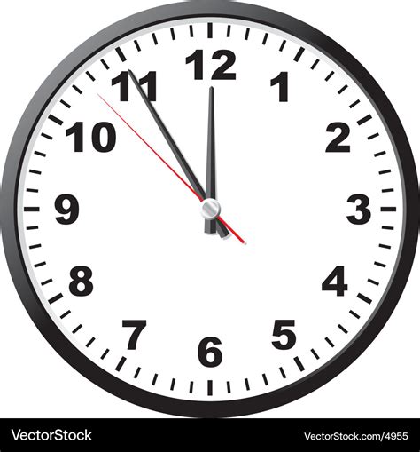 Office clock Royalty Free Vector Image - VectorStock