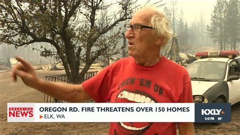 Oregon Road Fire Update - YouTube