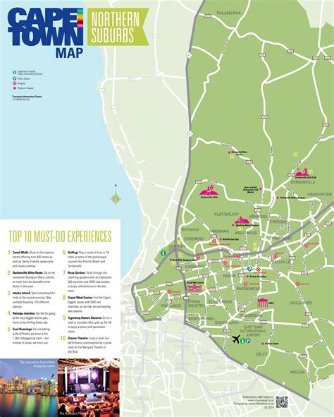 Northern Suburbs map (Cape Town) - Ontheworldmap.com