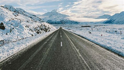 Winter Mountain Road Wallpapers - Top Free Winter Mountain Road ...