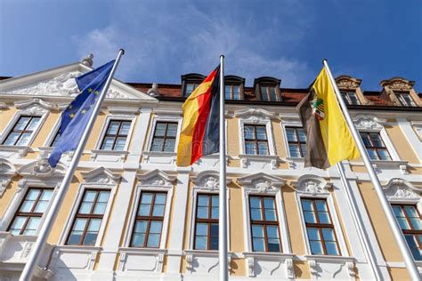 Europe, German and Saxony-Anhalt Flag Stock Photo - Image of historical ...