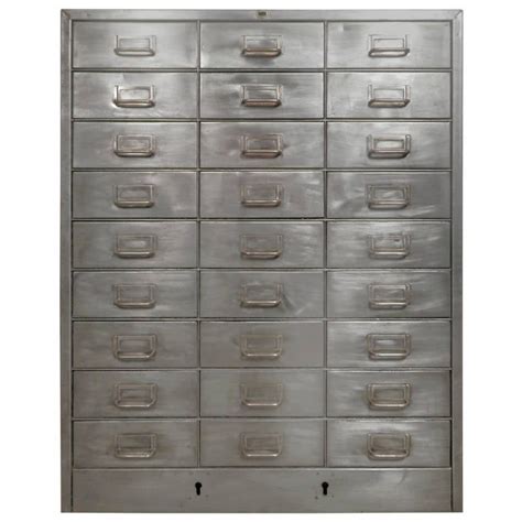 Industrial Style 27 Drawer Cabinet at 1stdibs