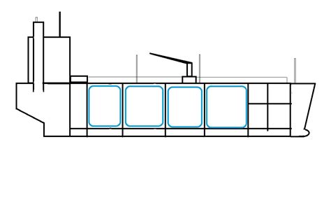 Cargo Ship Drawing | Free download on ClipArtMag