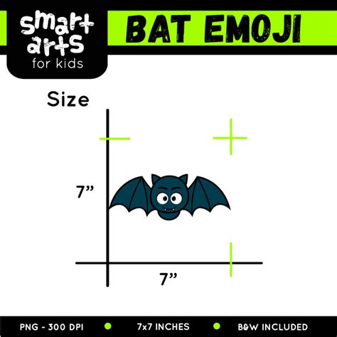 Bat Emoji Clip Art - Educational Clip Arts and Bible Stories