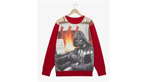 STAR WARS DARTH VADER PIANO PORTRAIT HOLIDAY SWEATER - The Pop Insider