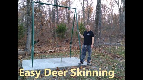 Easy EZ No Strain Deer Skinning Rack Install - YouTube