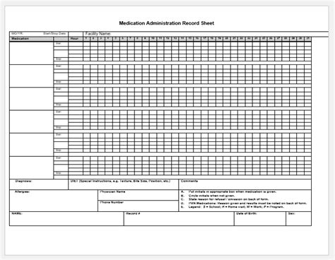 13 Drug Sample Log Sheet - Excel Templates