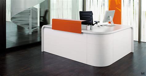 Reception Desks : Hi-line corner reception desk