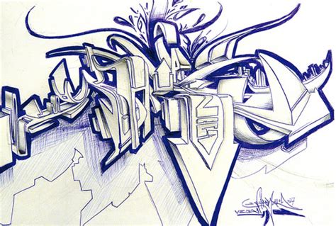 Art Desing: Graffiti 3d Sketch