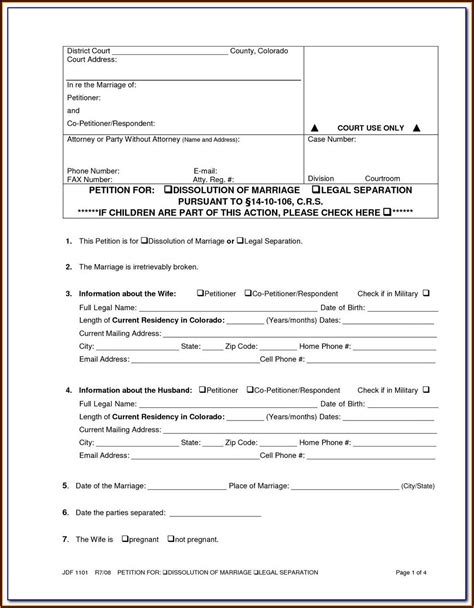 Broward County Simplified Divorce Forms - Form : Resume Examples # ...