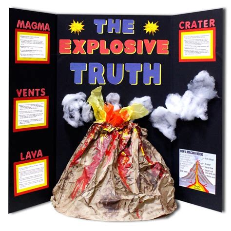 Volcano Science Fair Poster | Science fair poster, Science fair projects, Volcano science fair ...