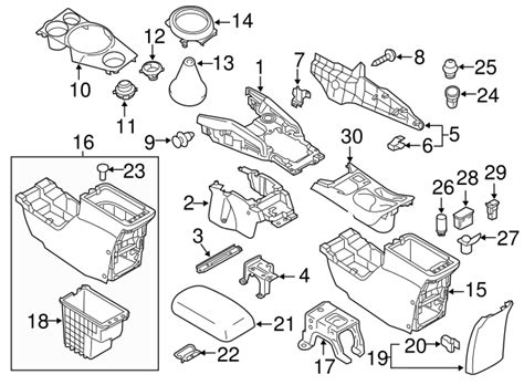 8011A167 Center Console 2011-2017 Mitsubishi Outlander Sport ...