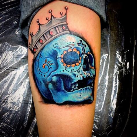 100 Sugar Skull Tattoo Designs For Men - Cool Calavera Ink Ideas