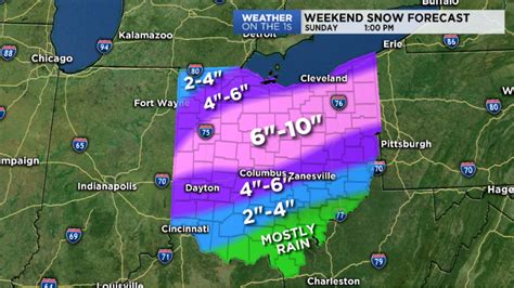 Winter Storm Moves Through Ohio Valley