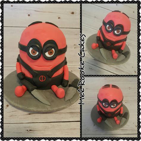 Deadpool Minion Cake