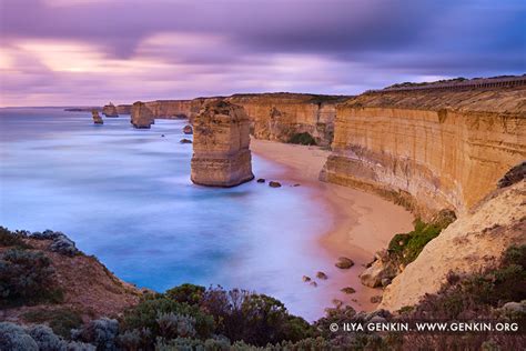 The Twelve Apostles at Sunset, The Twelve Apostles, Great Ocean Road, Port Campbell National ...