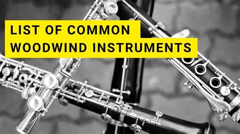 List of Common Woodwind Instruments - Instrumentful