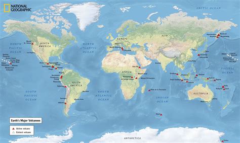 Map Of Active Volcanoes Around The World Map Of Europe - Vrogue