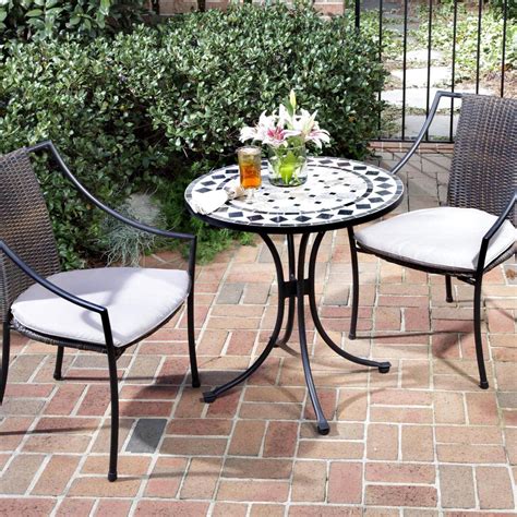 Table for two...small patio | Outdoor bistro set, Bistro set, Bistro table outdoor