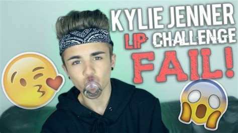 KYLIE JENNER LIP CHALLENGE FAIL! - YouTube