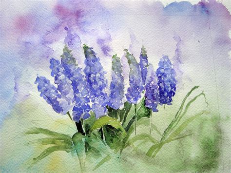 Hyacinth Painting at PaintingValley.com | Explore collection of ...