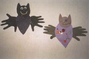 Handprint Bat Craft