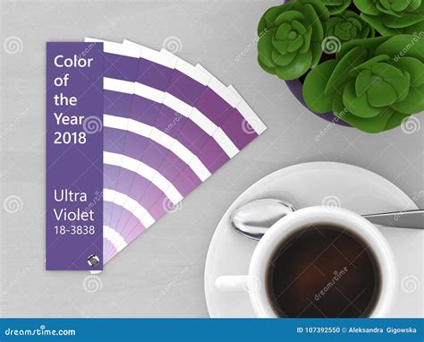 3d Render of Ultraviolet Color Palette Guide Stock Illustration ...