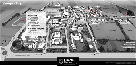 2008 Halls of Residence Campus Map Lincoln University | Lincoln University Living Heritage ...