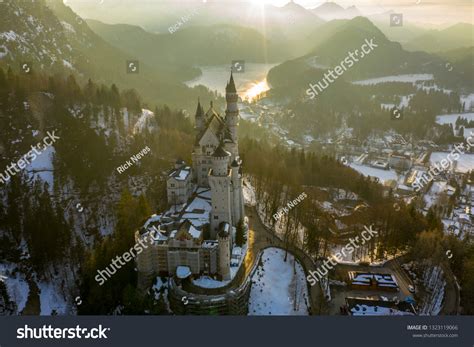 Aerial View Neuschwanstein Castle Germany Stock Photo 1323119066 ...