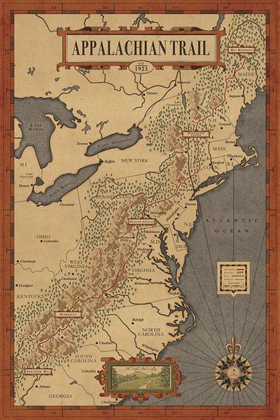 Appalachian Trail Map – hikeanddraw