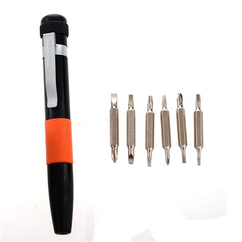 9 in 1 Mini Pocket Pen Shaped Screwdriver Set-in Screwdriver from Tools ...