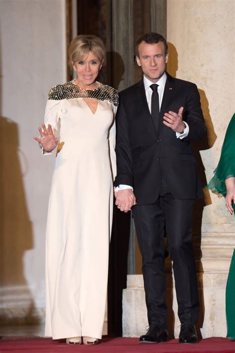 Brigitte Macron's Louis Vuitton Dress at State Dinner | POPSUGAR Fashion UK