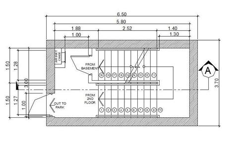 Pin by hildan on Studio arsitektur | Stairs floor plan, Stair plan, Stair dimensions