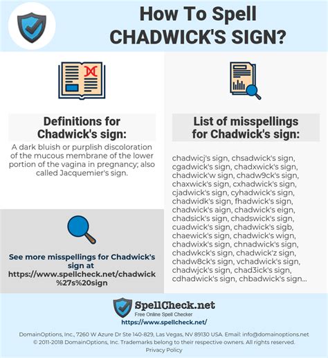 Chadwick S Sign